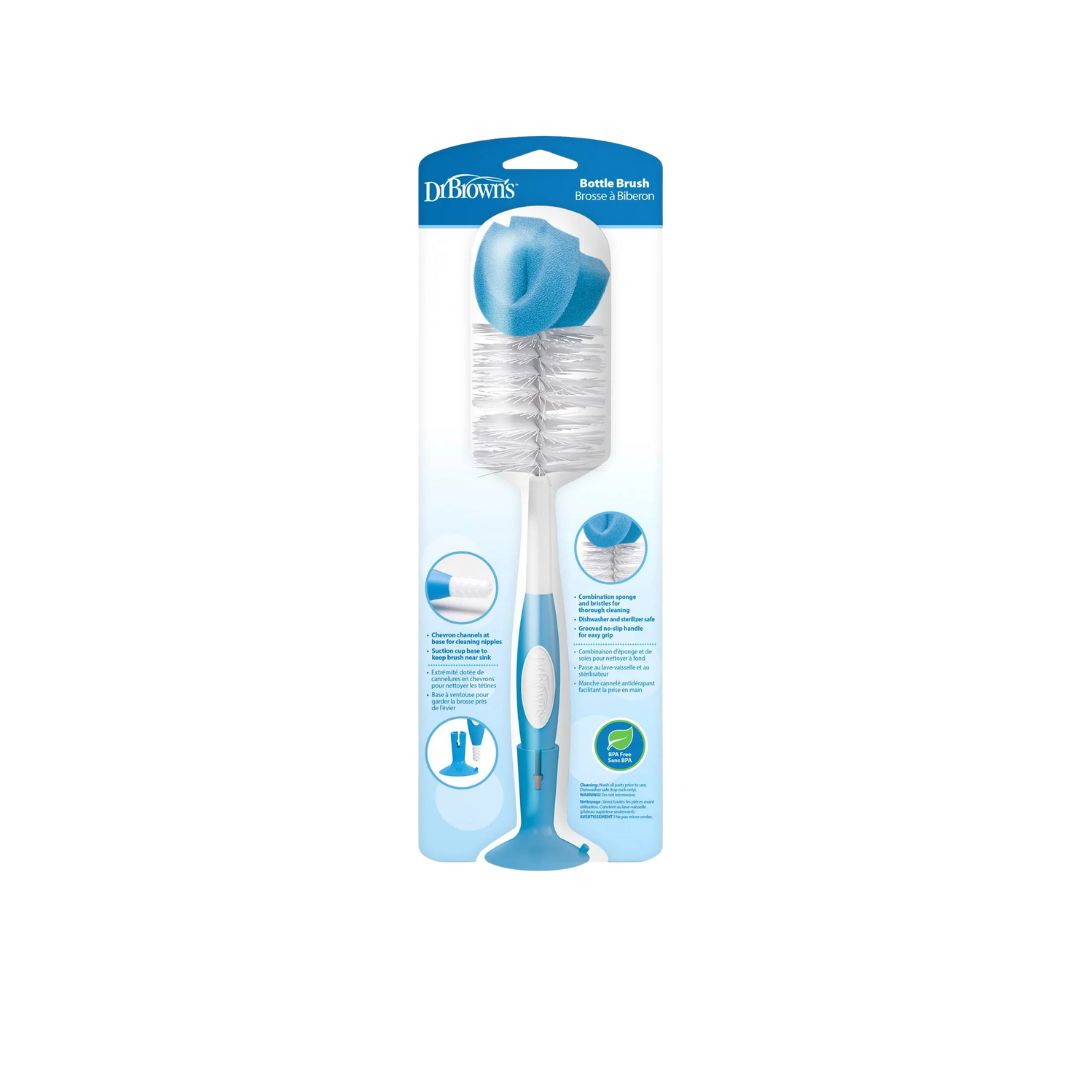 Dr. Brown's bottle brush with packaging on a white background