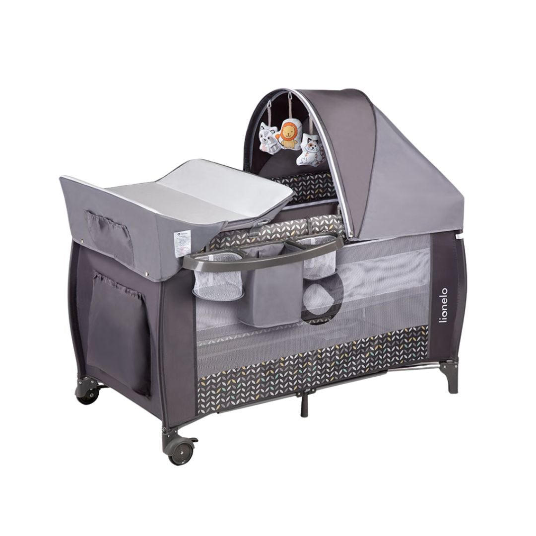 Lionelo Playpen Bed Sven Plus Grey Scandi