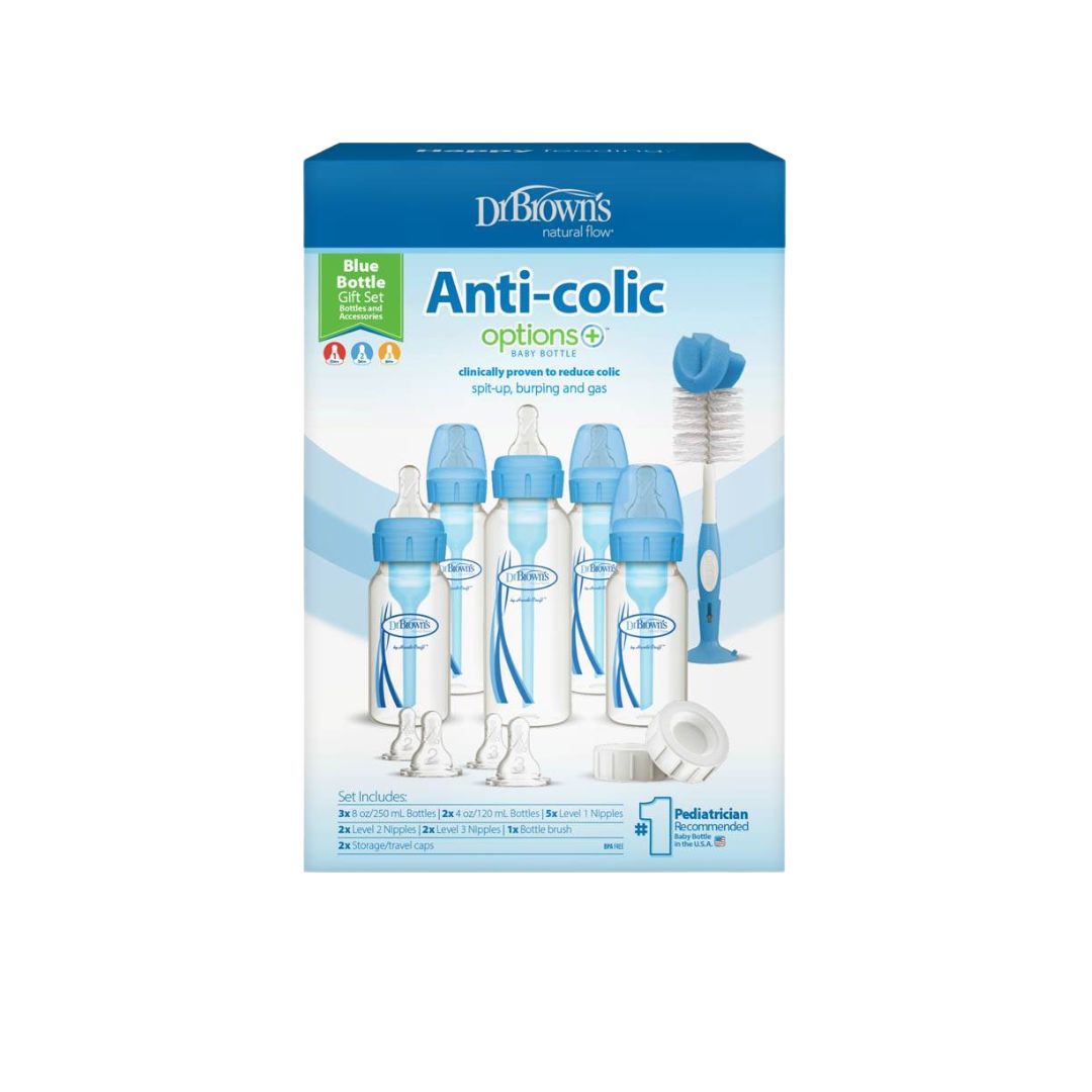 Dr. Brown's Anti-colic bottle set packaging on a white background