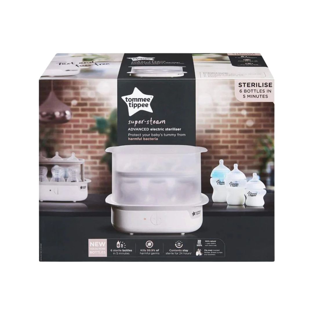 Tommee Tippee White Supersteam Electric Steam Sterilizer