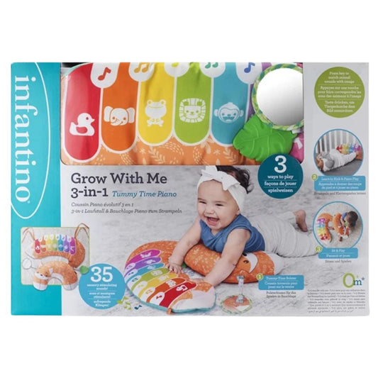 Infantino Grow With Me 3-IN-1 Tummy Time Piano