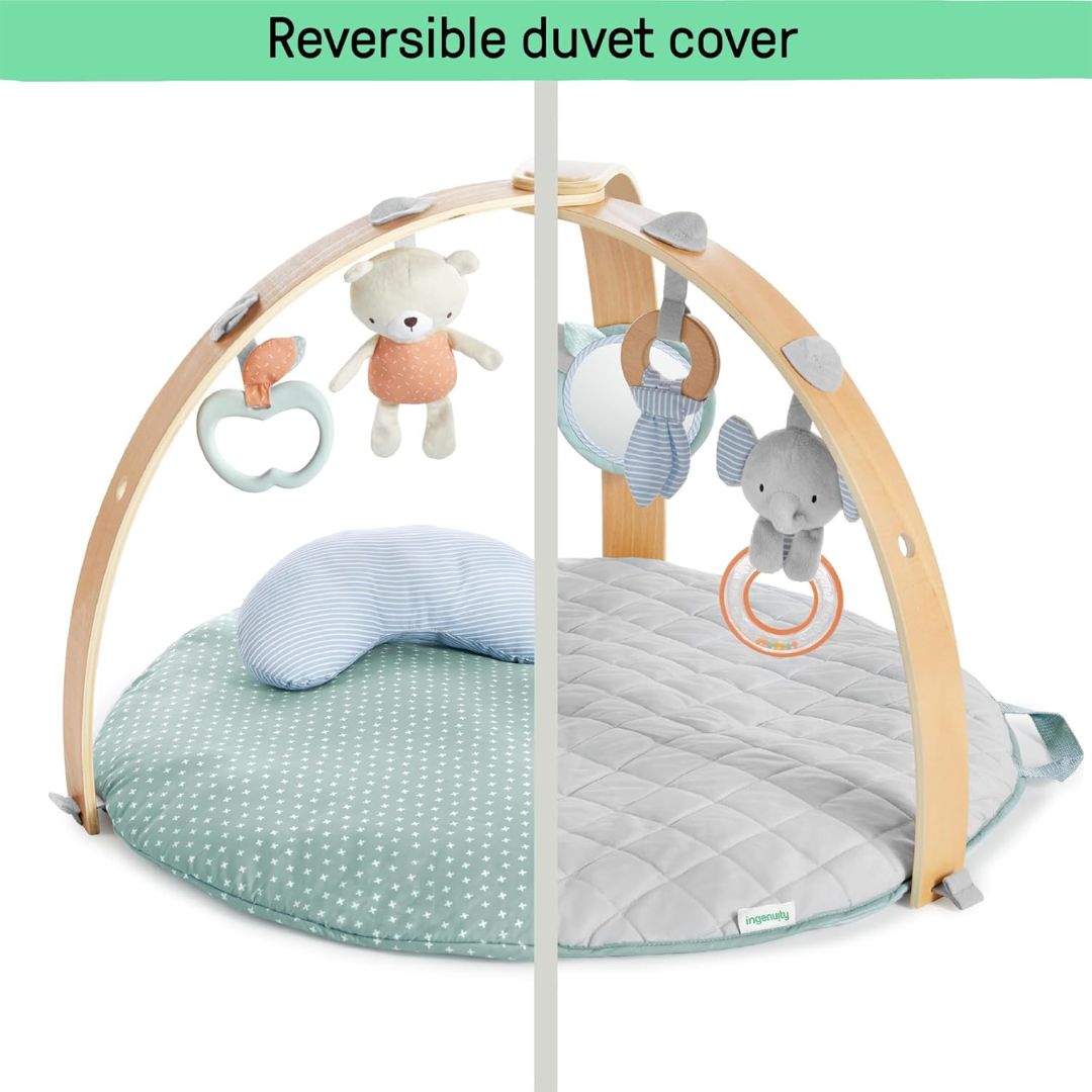 Ingenuity Cozy Spot Reversible Duvet Activity Gym & Play Mat - Loamy