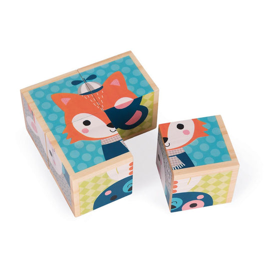 Janod My First Blocks Forest Portraits Wood cubes