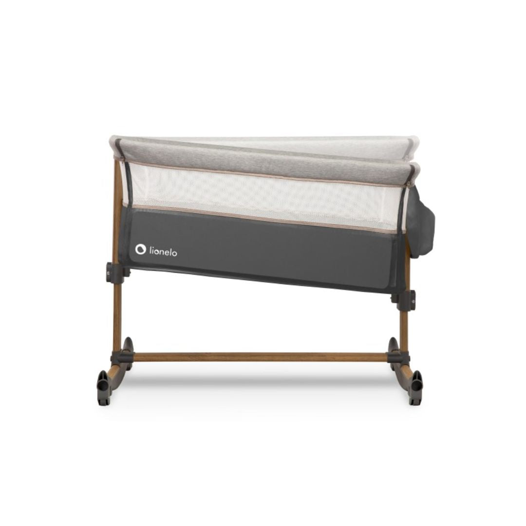 Lionelo Next To Me Bedside Cot Bed Leonie Grey Stone