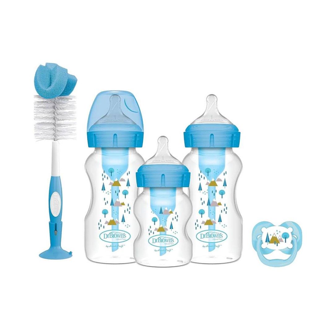 Dr. Brown's PP Wide-Neck Anti-Colic Options + Baby Bottle Blue Gift Set
