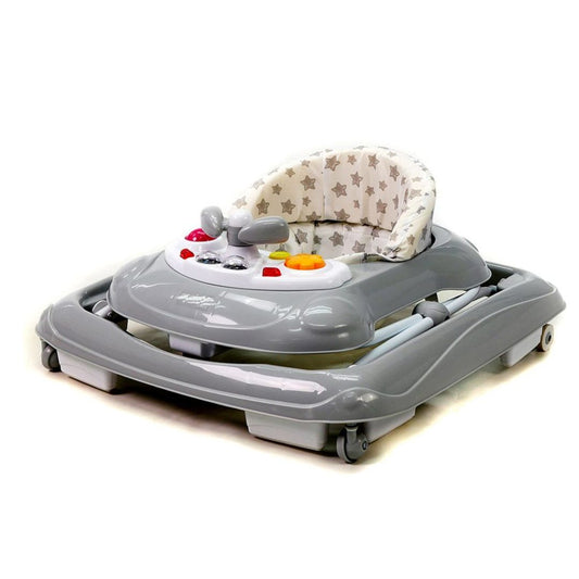 Baby walker with cushion on a white background