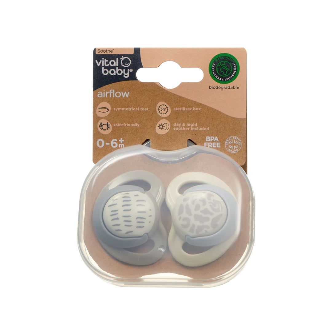 Vital Baby Airflow Soothers | 0–6 Months