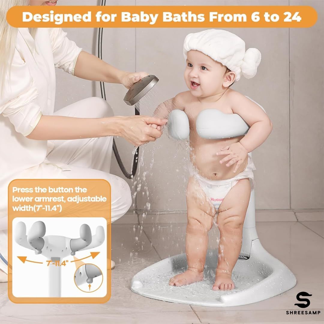 Shreesamp Adjustable Baby Shower Stand with Anti-Slip Base