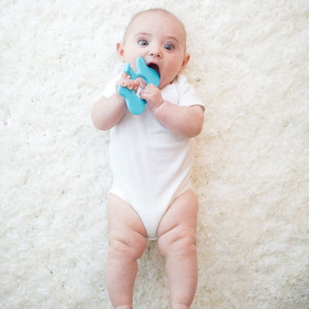Dr. Brown’s Flexees Friends Soft Silicone Baby Teether - Elephant