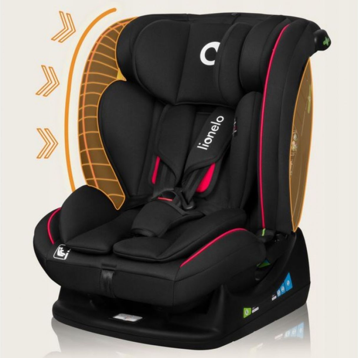 Lionelo Aart i-Size Car Seat Red