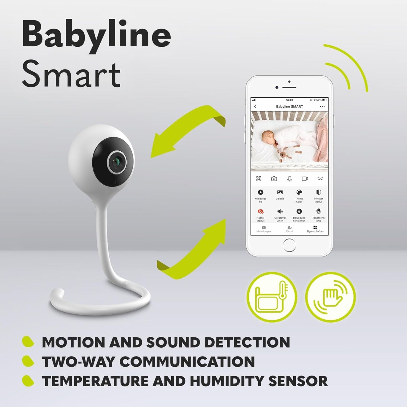 Lionelo Babyline Smart WiFi Baby Monitor