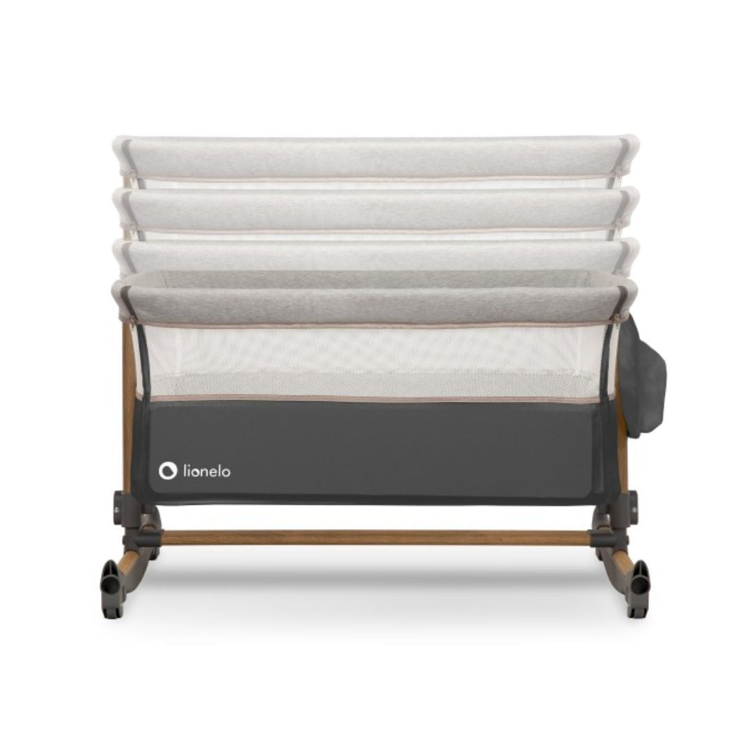 Lionelo Next To Me Bedside Cot Bed Leonie Grey Stone