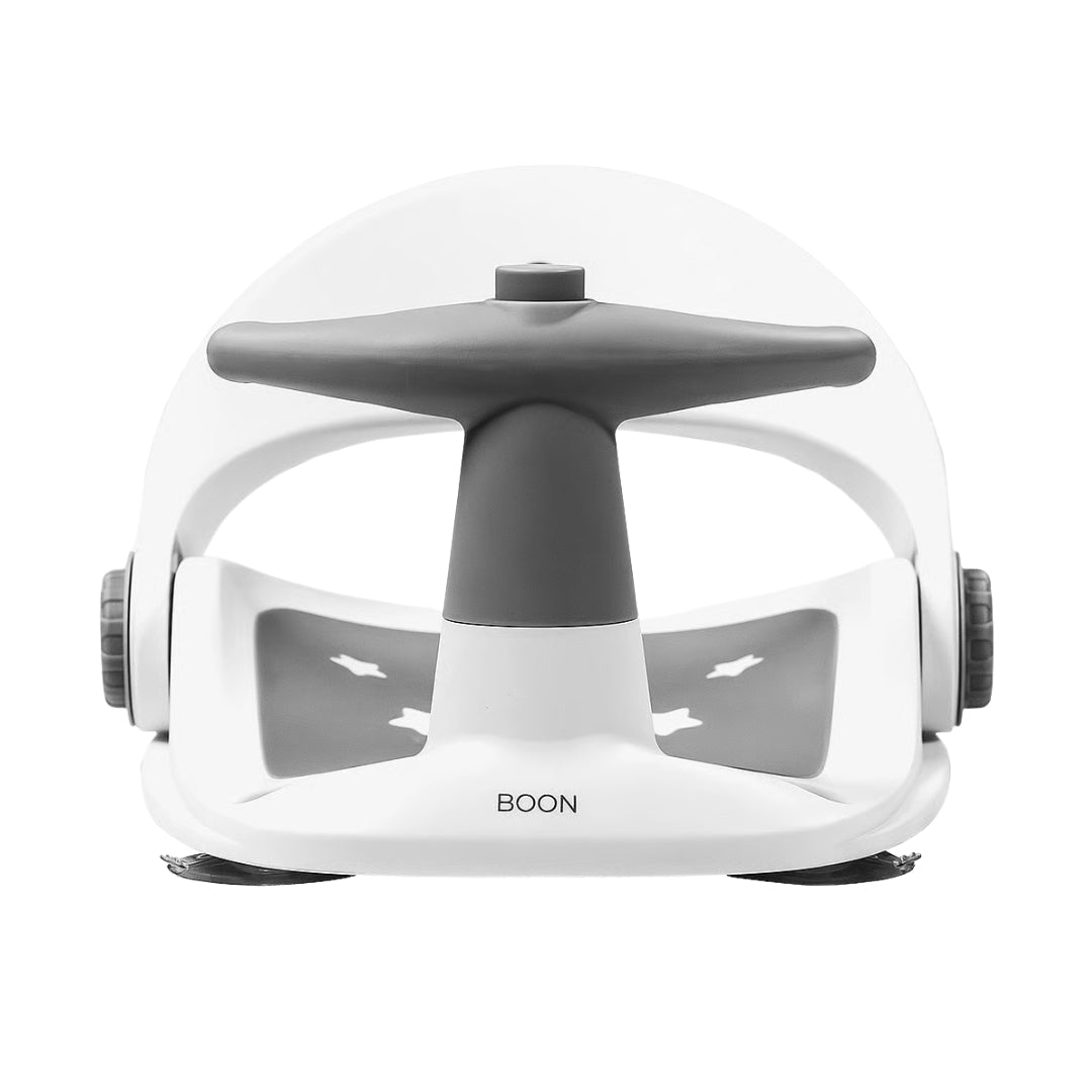 White and gray bath tool with 'asalvo' branding on a white background