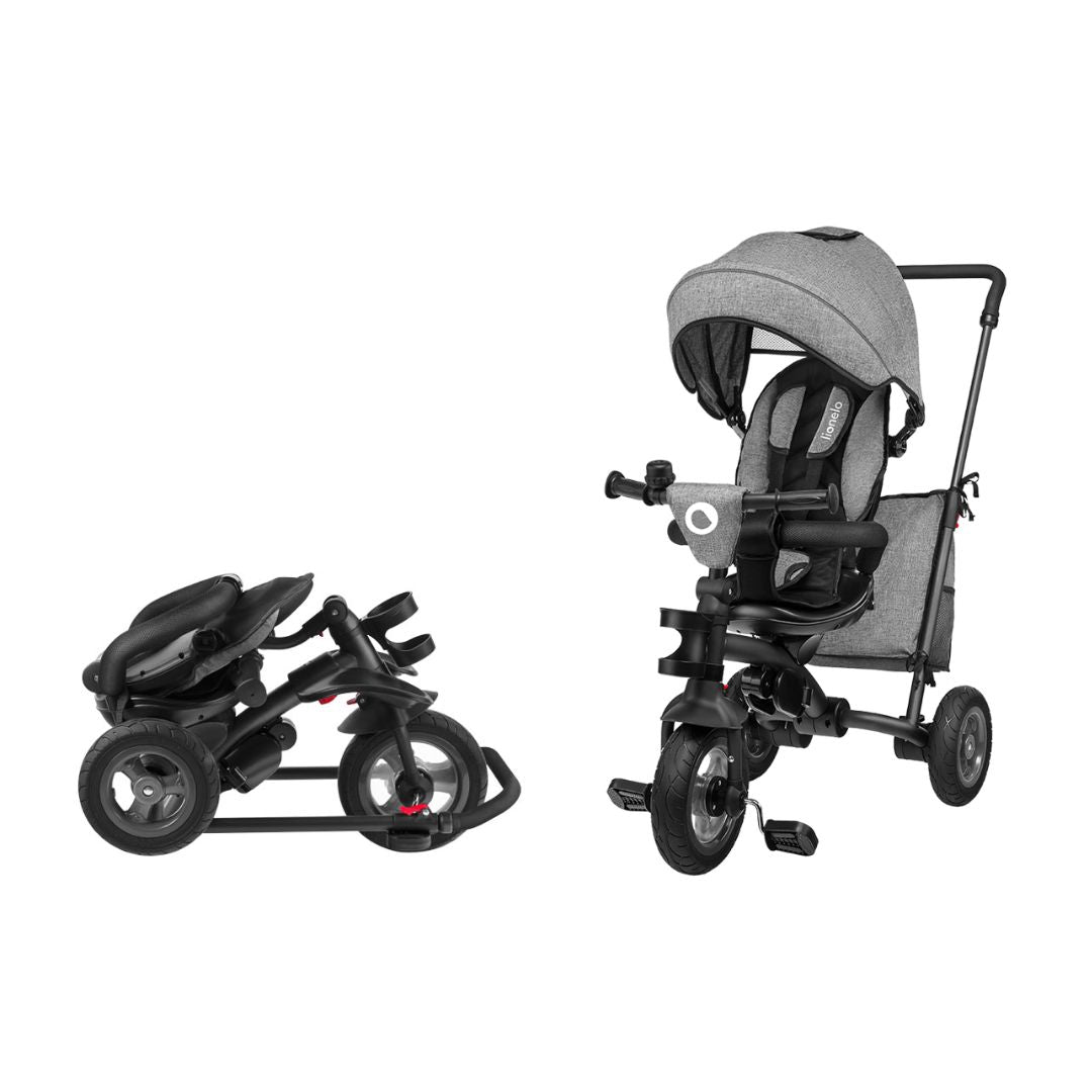 Lionelo All In One 360 Rotating Tris Tricycle in Grey