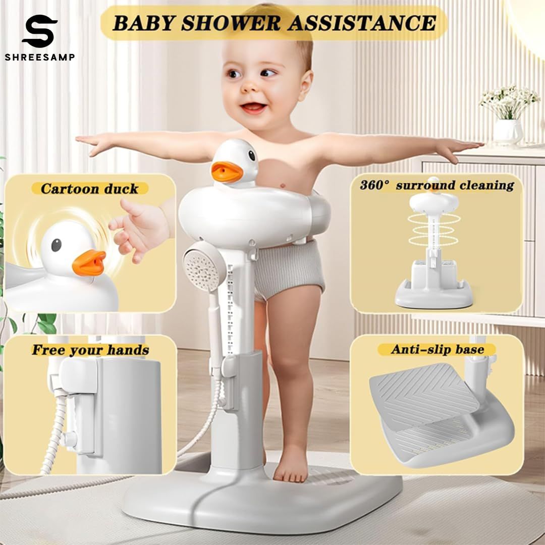 Shreesamp Adjustable Baby Shower Stand with Anti-Slip Base