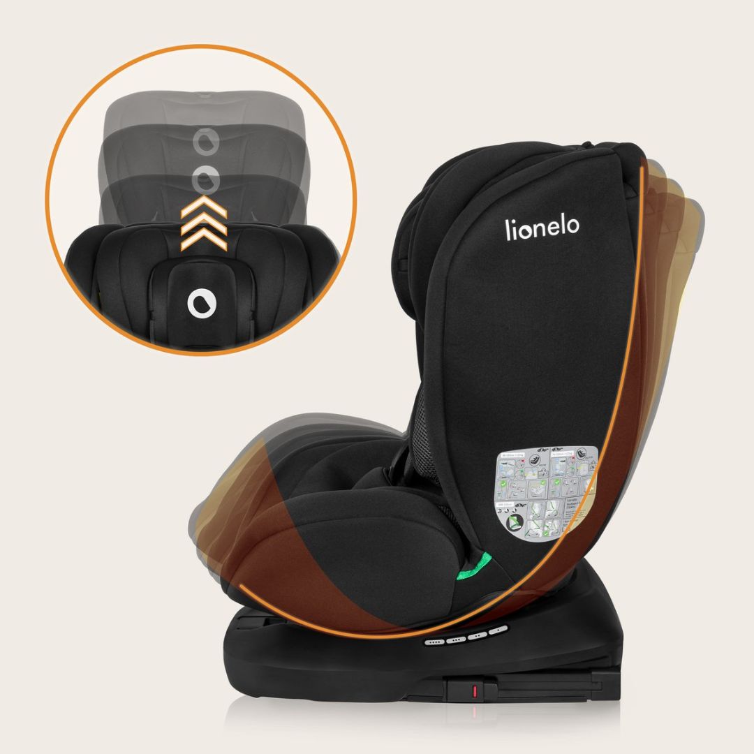 Lionelo Bastiaan i-Size Car Seat Black Carbon
