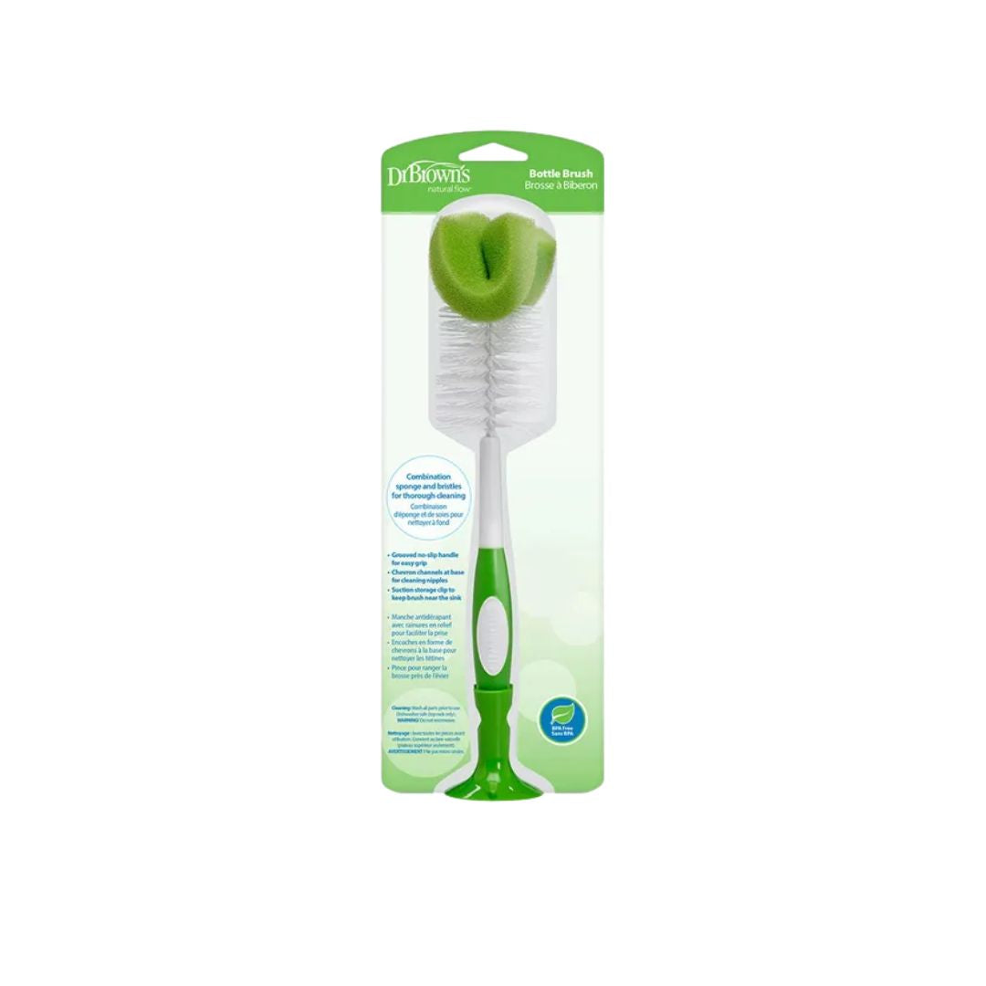 Dr. Brown's bottle brush with packaging on a white background