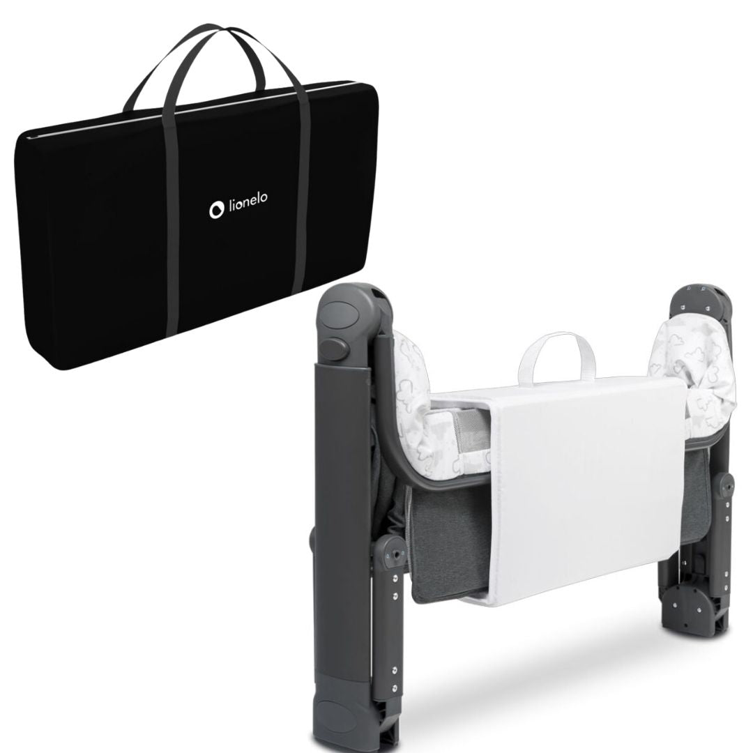 Lionelo 3 in 1 Next To Me Bedside Cot Timon Grey