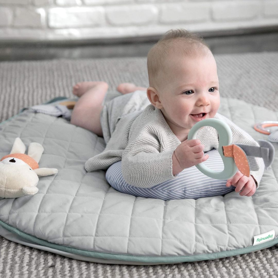 Ingenuity Cozy Spot Reversible Duvet Activity Gym & Play Mat - Loamy