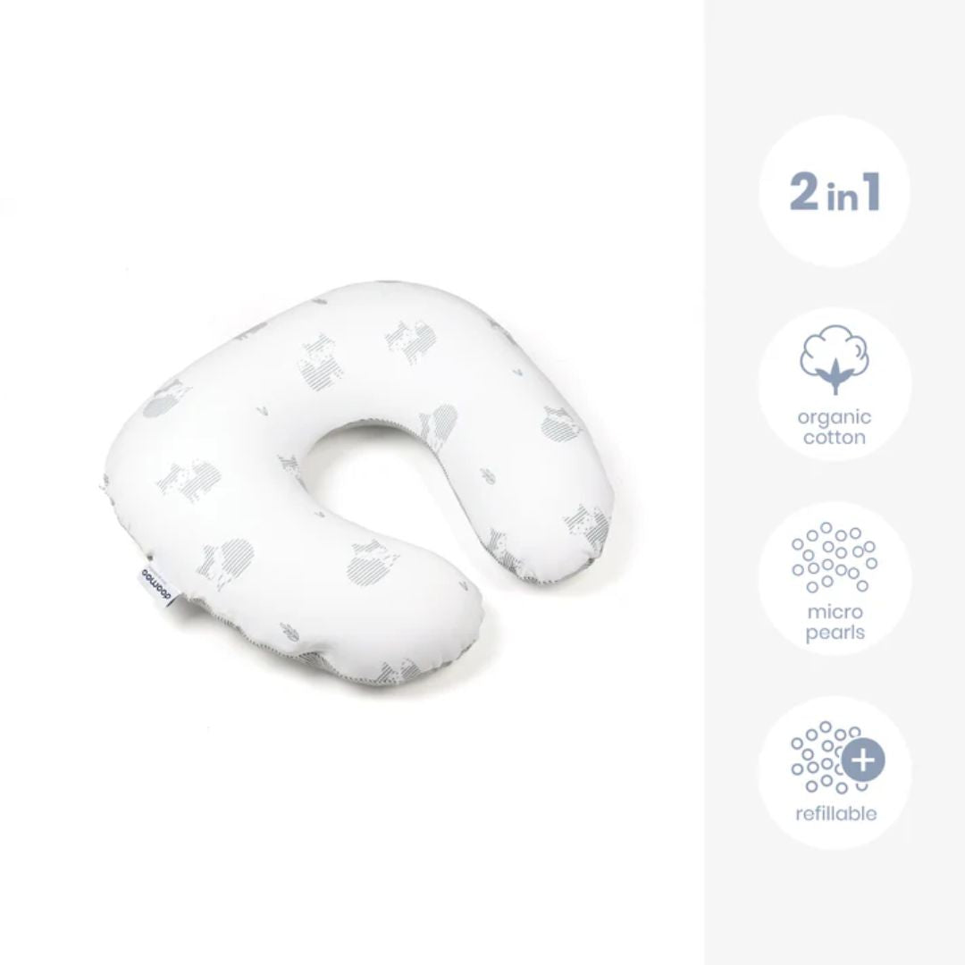 Doomoo Softy Fox Grey Soft Multi Use Pillow