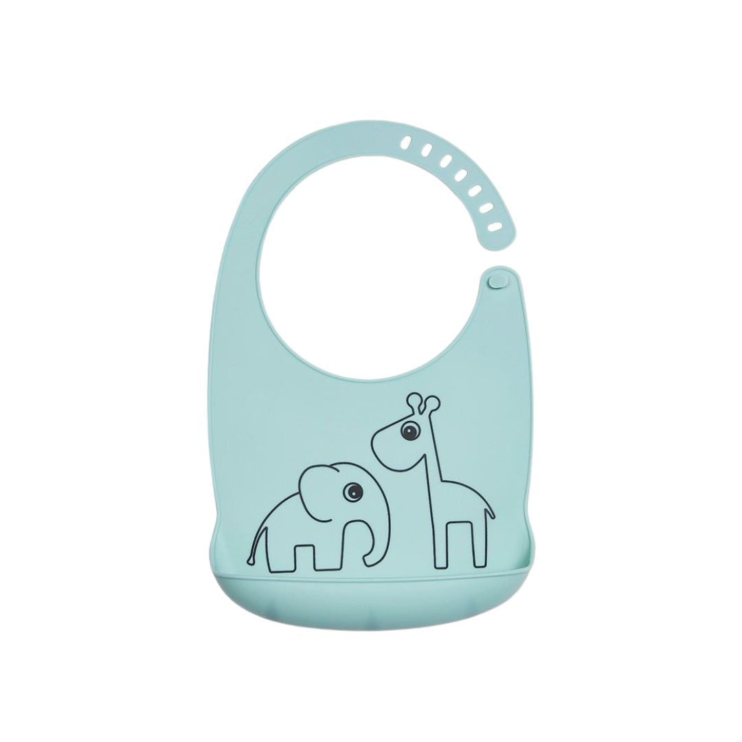 Done By Deer Silicone Bib Elphee & Raffi Blue
