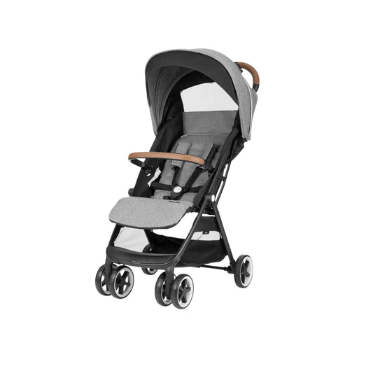 Evenflo Gray and black stroller on a white background