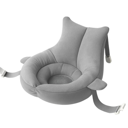 Miila Gray baby bath support with straps on a white background