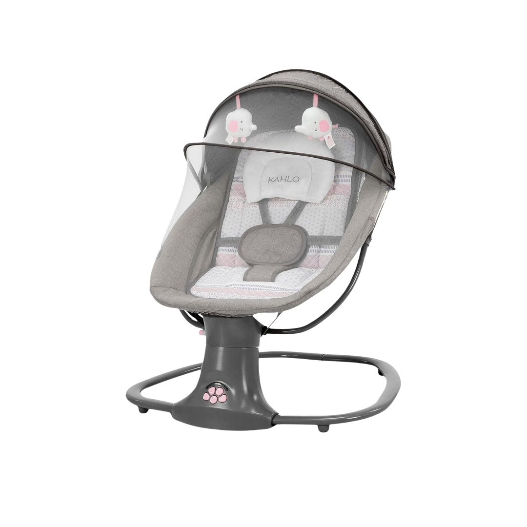 Asalvo Baby swing with mesh cover on a white background
