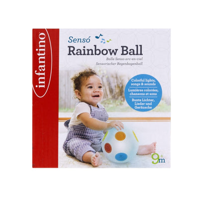 Infantino Sensory Rainbow Ball in a white background