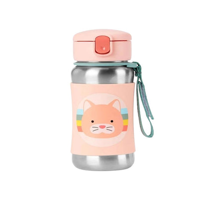 Skip Hop Stainless Steel Straw Bottle – Cat