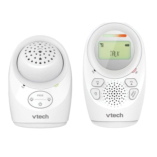 Two Vtech baby monitors on a white background