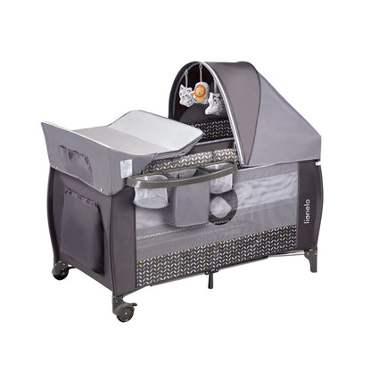 Lionelo Playpen Bed Sven Plus Grey Scandi