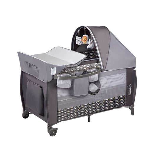 Lionelo Playpen Bed Sven Plus Grey Scandi