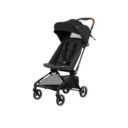 Evenflo Black stroller on a white background