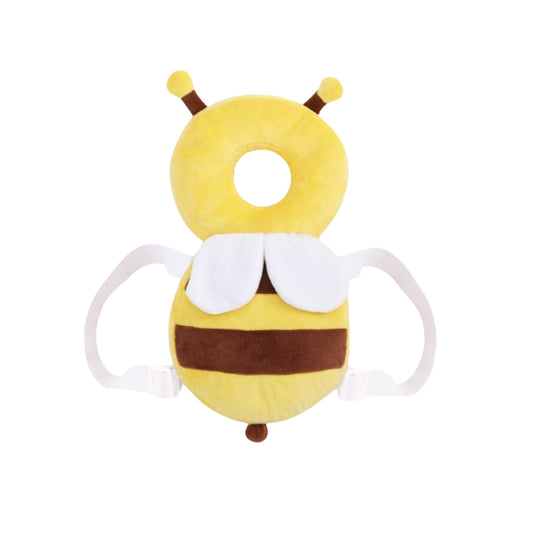 Protective Pillow shaped like a bee on a white background