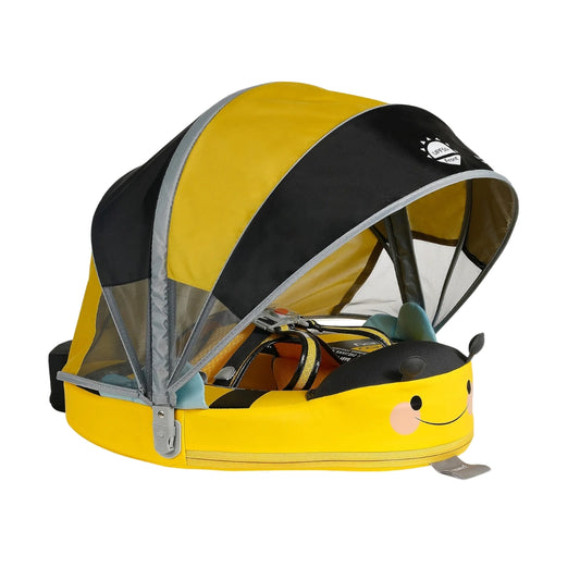 Mambobaby non-inflatable baby float with canopy and tail