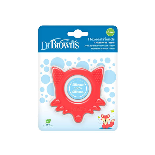 Dr. Brown’s Flexees Friends Soft Silicone Baby Teether - Fox