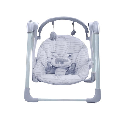 Asalvo Baby swing with plush toy on a white background