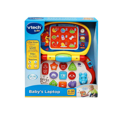 Vtech interactive laptop in a white background