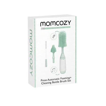 Momcozy cleaning bottle brush set packaging on a white background