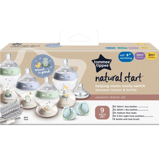 Tommee Tippee Natural Start Self-Sterilising Newborn Bottle Starter Set
