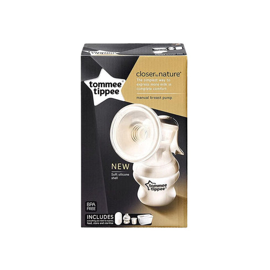 Tomme Tippee breast pump packaging on a white background
