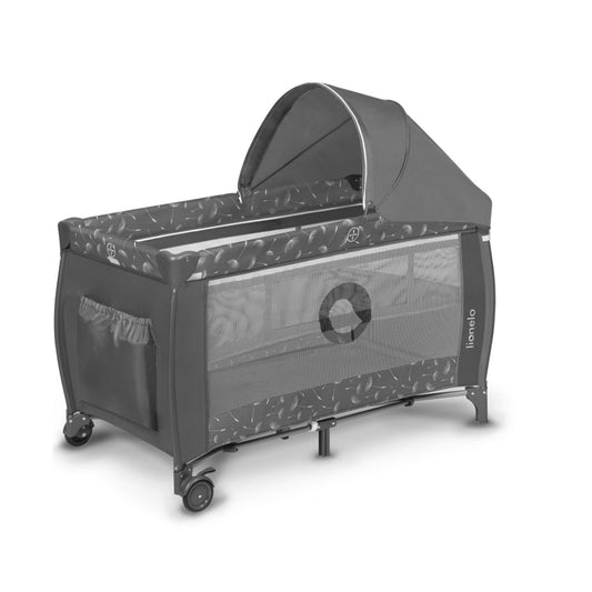 Lionelo Playpen Bed Sven Plus Grey Concrete
