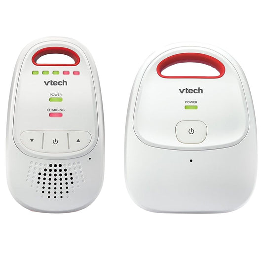 Two VTech baby monitors on a white background