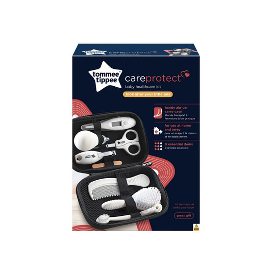 Tommee Tippee care protect baby healthcare kit packaging on a white background