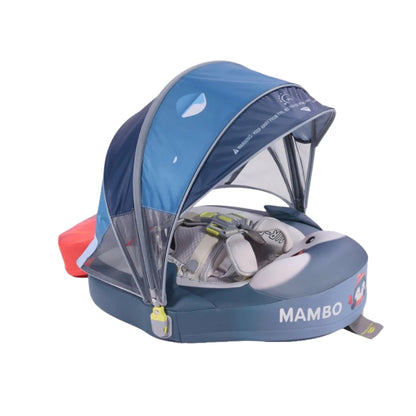Mambobaby Non-Inflatable Baby Float with Canopy & Tail – Penguin