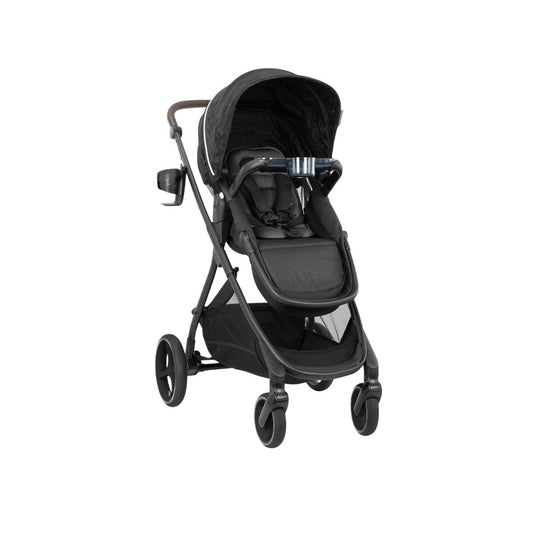 evenflo Black stroller on a white background