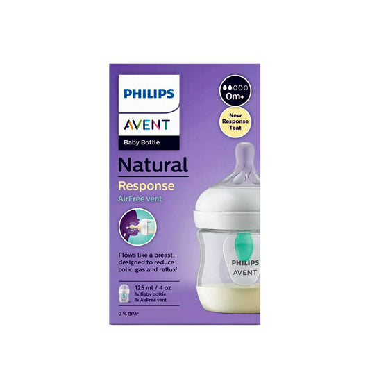 Philips Avent Natural Response Baby Bottle with AirFree Vent 125 ml