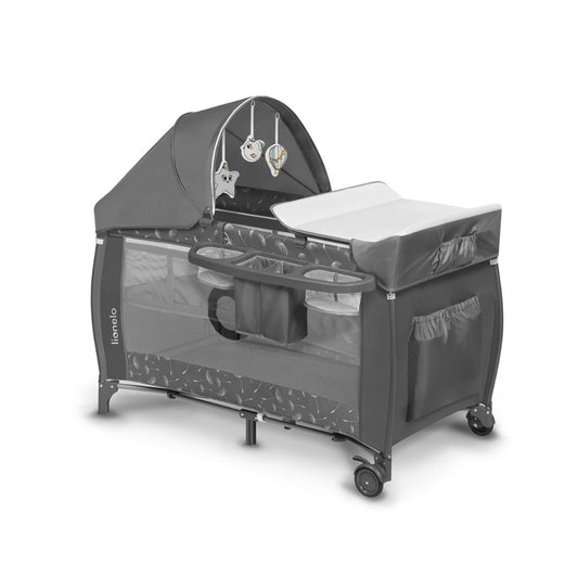 Lionelo Playpen Bed Sven Plus Grey Concrete