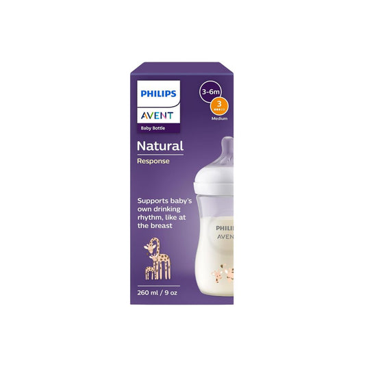 Philips Avent Giraffe Natural Response Baby Bottle